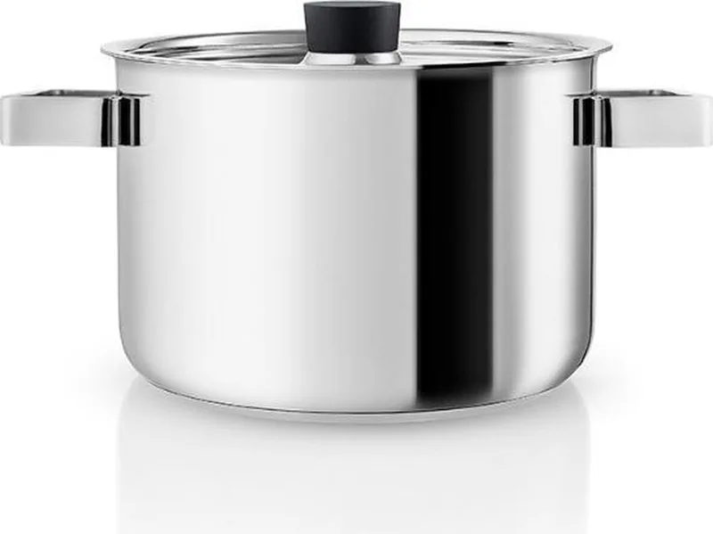 Nordic Kitchen Kookpan - Ø 19.4 cm - 3 liter - Zwart - Eva Solo van Eva Solo in Zilver – productfoto