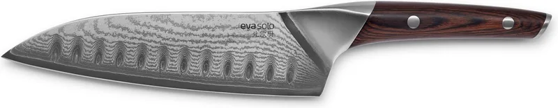 Nordic Kitchen Mes Santoku 18 cm - Roestvast Staal - Hout von Eva Solo in Zilver – Produktfoto