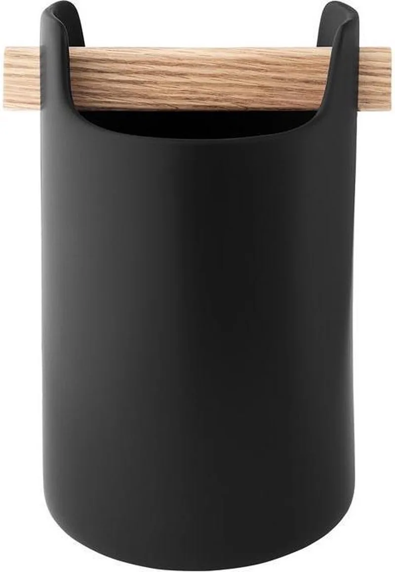 Nordic Kitchen Organiser Keramiek 11.8 x 11.8 x 20cm by Eva Solo in Zwart – product photo