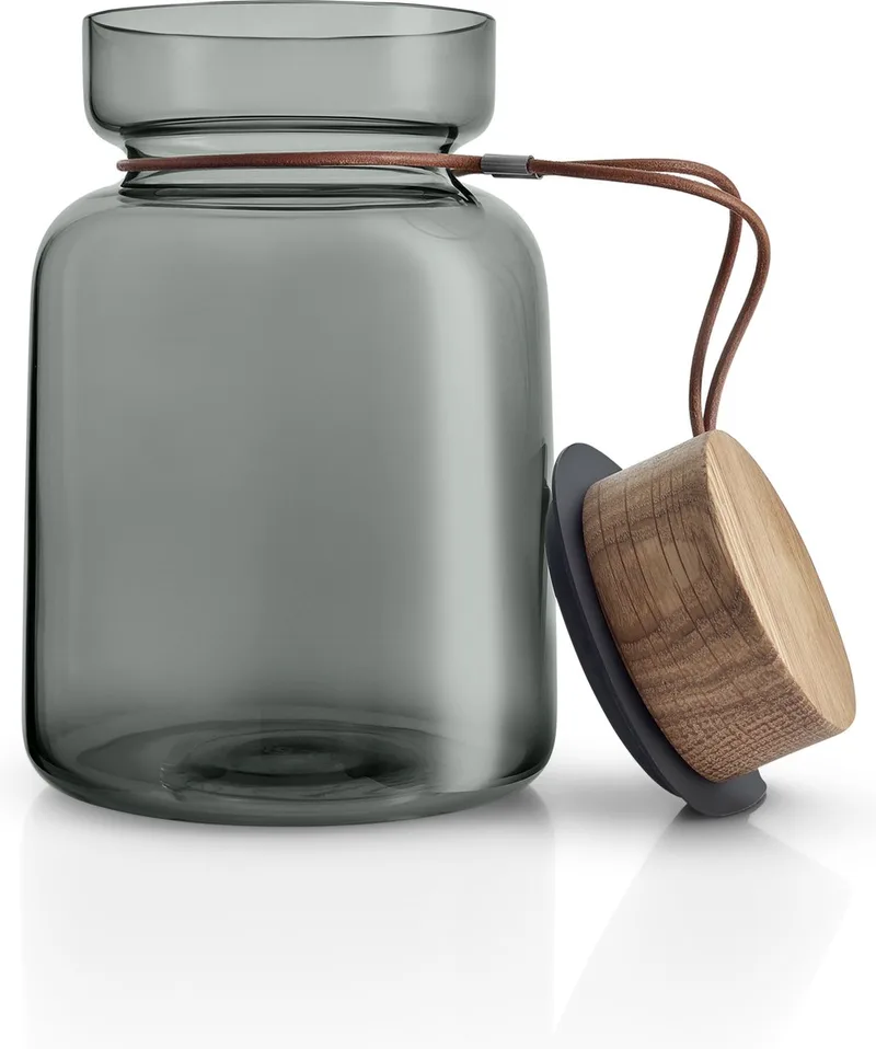 Nordic Kitchen Silhouette Voorraadpot 1,5 liter - Glas by Eva Solo in Grijs – product photo
