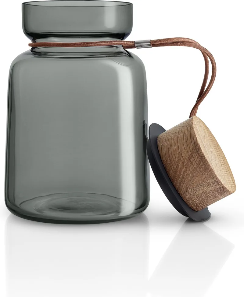 Nordic Kitchen Silhouette Voorraadpot 1 liter - Glas by Eva Solo in Grijs – product photo