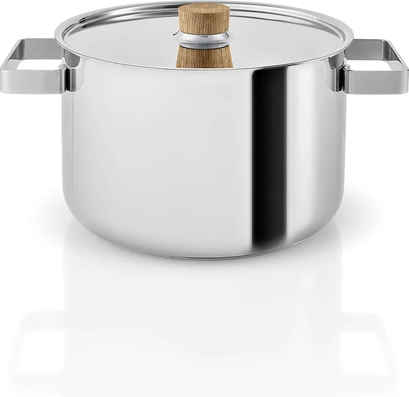 Nordic Kitchen Stainless Steel Non-Stick Kookpan Ø 21.3 cm 4.0 Liter - Roestvast Staal von Eva Solo in Zilver – Produktfoto