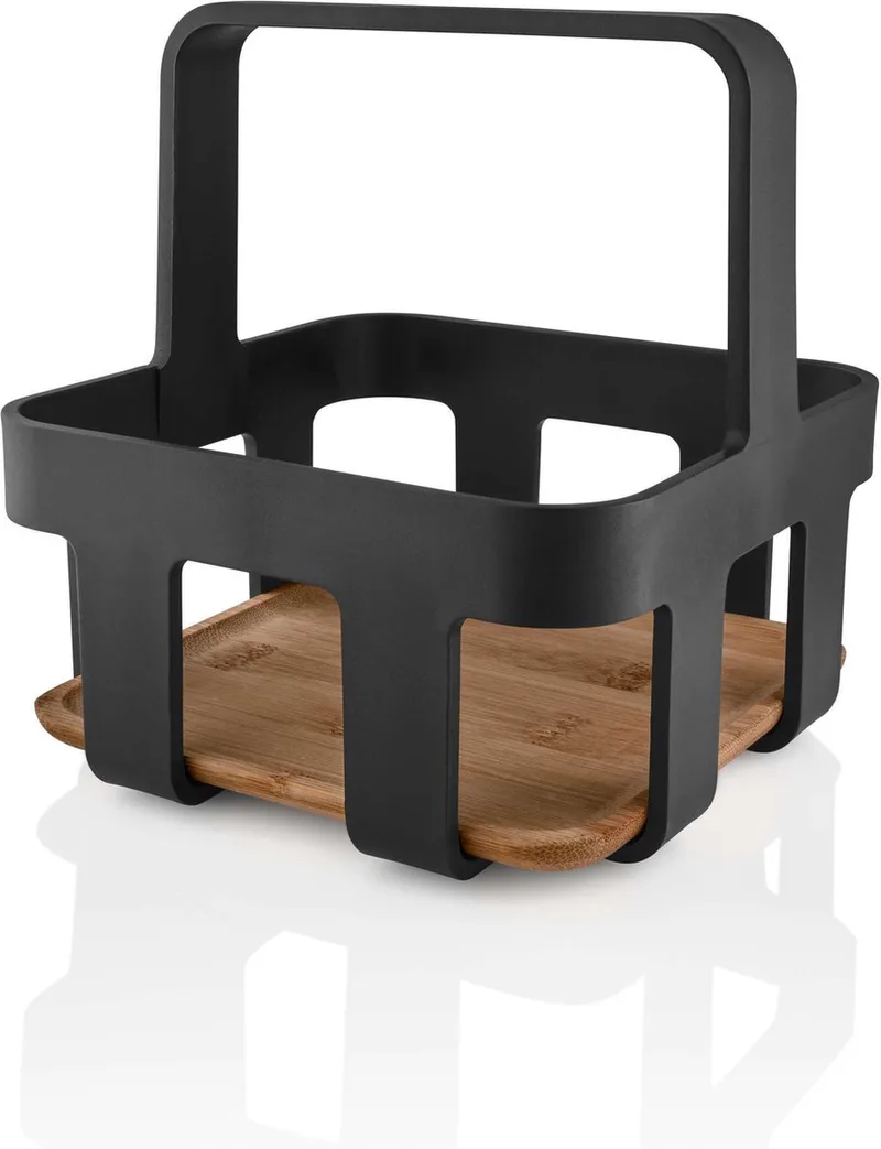Nordic Kitchen Tafel Caddy Bamboe - Bruin - Bamboe - Kunststof by Eva Solo in Zwart – product photo