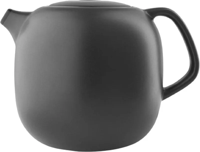Nordic Kitchen Theepot 1 liter - Aardewerk - Siliconen de Eva Solo en Zwart – photo du produit
