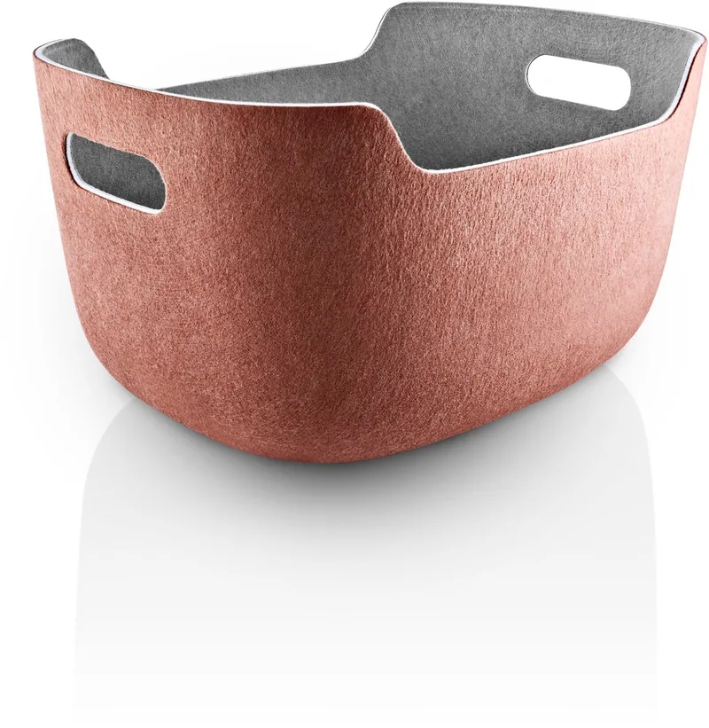 opbergmand Opgeruimd, mand, kunststof, Kastanje, 48x35x26 cm, 732010015 von Eva Solo in Bruin – Produktfoto