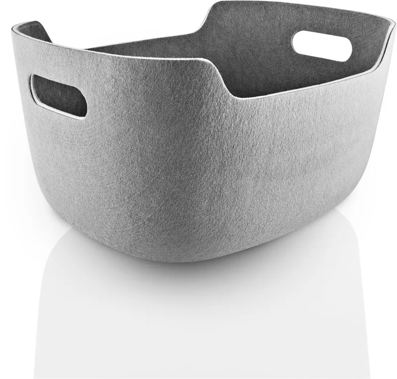 opbergmand Tidy, mand, kunststof, blik, 48x35x26 cm, 732010013 by Eva Solo in Bruin – product photo
