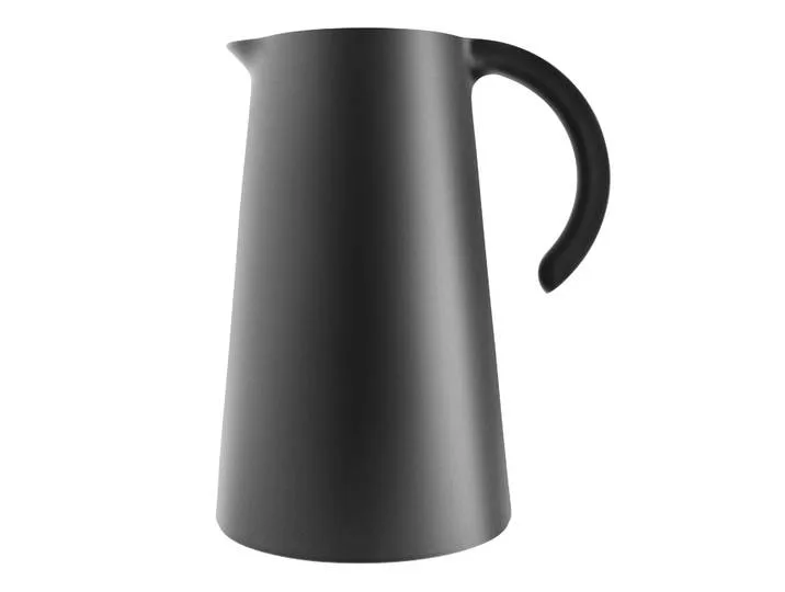 Rise Thermoskan 1 liter - Kunststof - Zwart van Eva Solo – productfoto