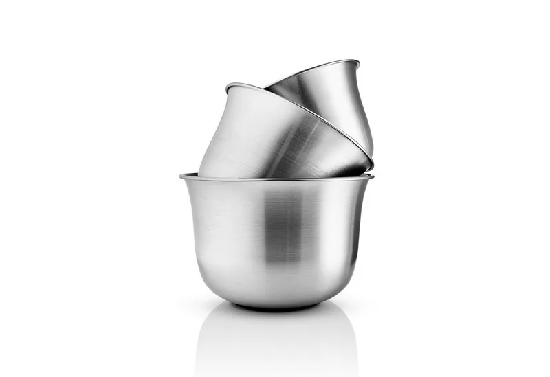 Rührschüssel Green Tool 3-teilig, Edelstahl, Silikon, (Set) by Eva Solo in Silberfarben – product photo