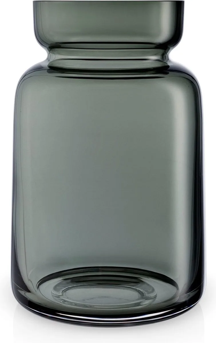 Silhouette Vaas 18,5 cm - Glas von Eva Solo in Grijs – Produktfoto