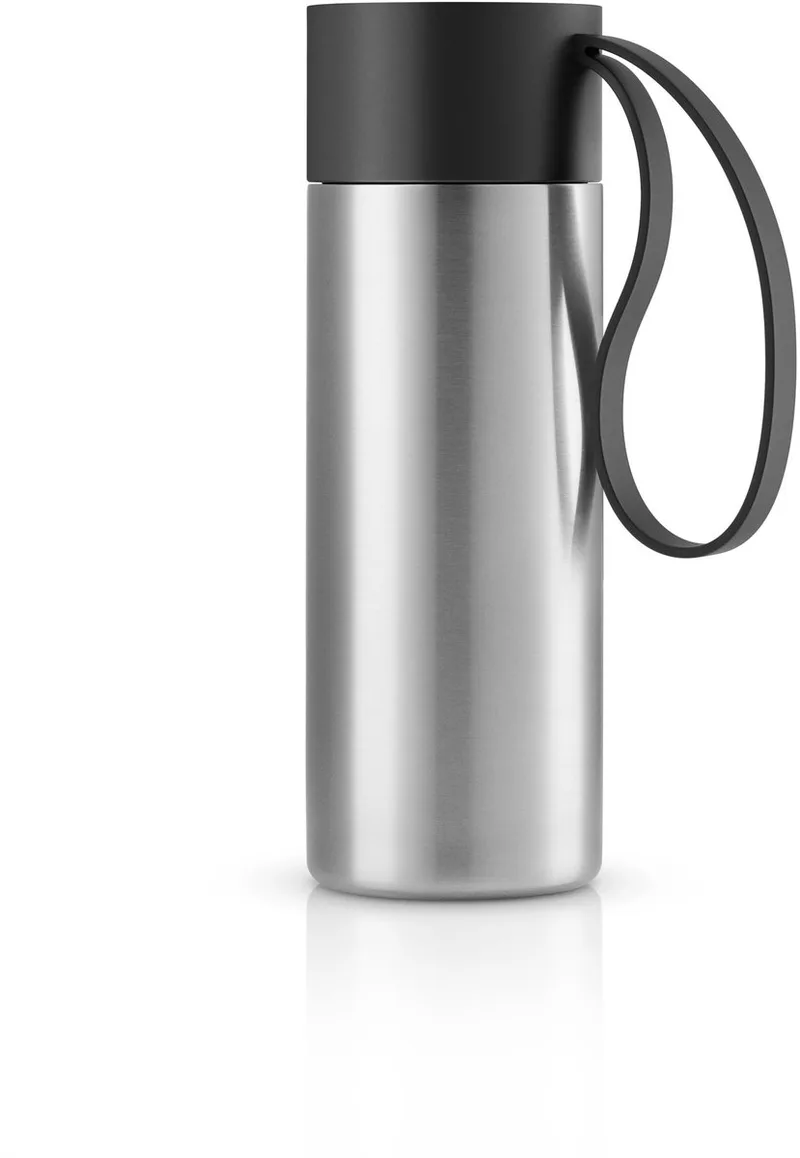 vacuüm beker To Go, roestvrij staal, kunststof, silicone, 350 ml, 567003 de Eva Solo en Zwart – photo du produit