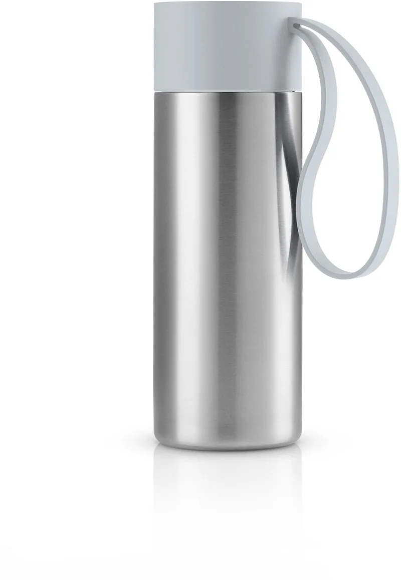 vacuüm beker To Go, roestvrij staal, kunststof, silicone, marmer 350 ml, 567001 by Eva Solo in Grijs – product photo