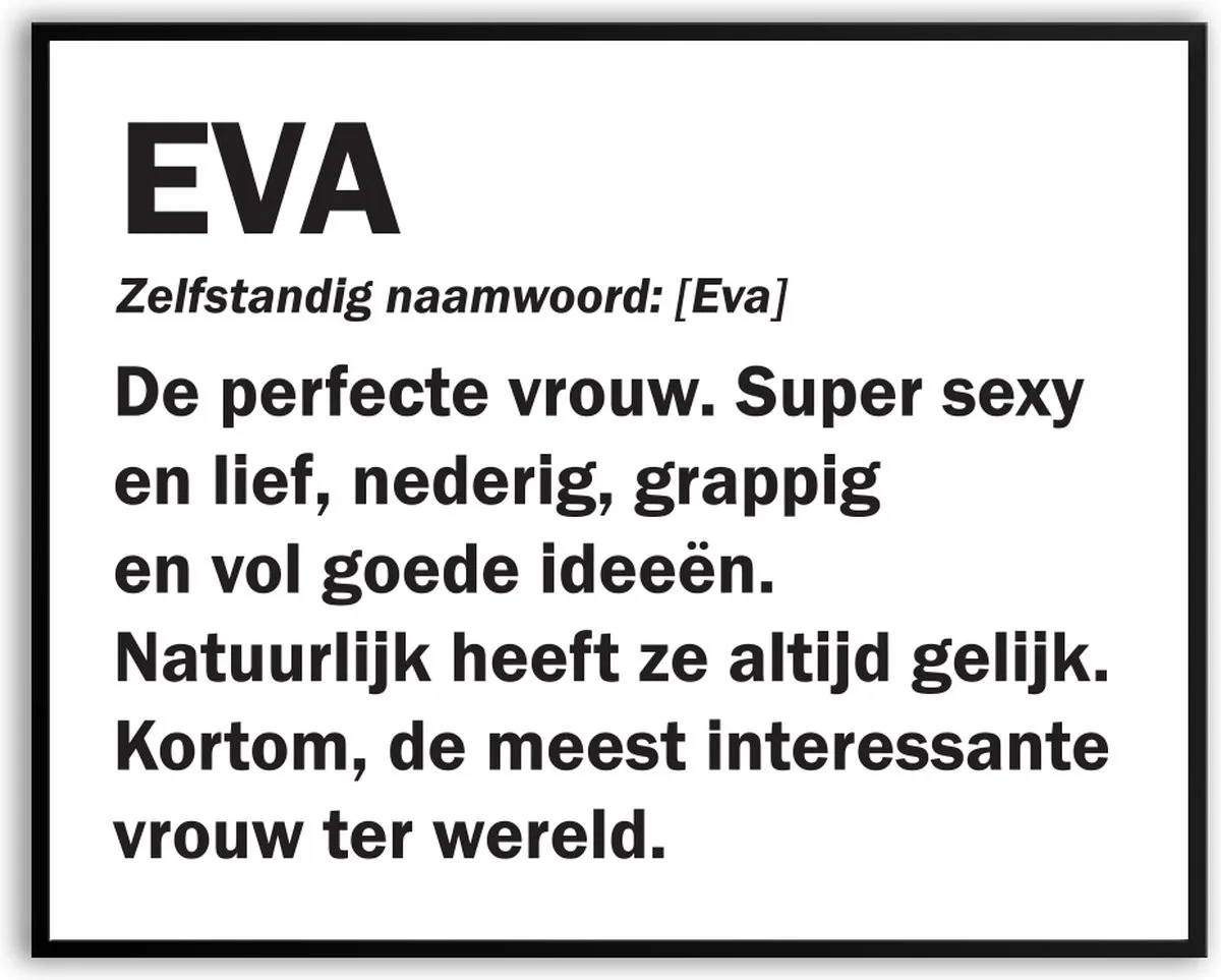 Woordenboek Poster met Glas B: 50 cm, H: 70 cm van Eva Solo – productfoto