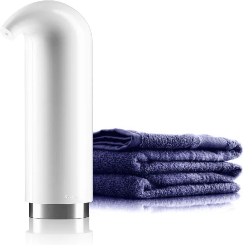 Zeepdispenser 180 ml - Roestvast Staal - Rubber - Kunststof by Eva Solo in Wit – product photo