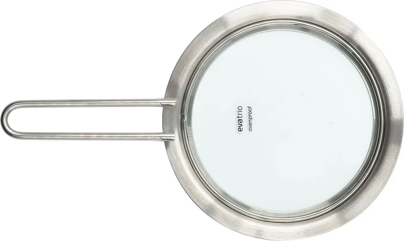 Deksel Glas Ø 13 cm - Roestvast Staal van Eva Trio in Zilver – productfoto