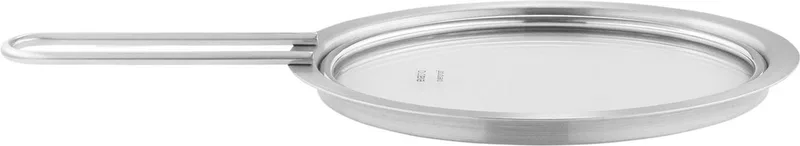 Deksel Glas Ø 16 cm - Roestvast Staal by Eva Trio in Zilver – product photo