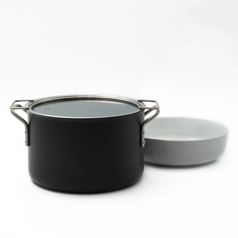 Deksel Glas Ø 24 cm - Roestvast Staal by Eva Trio in Zilver – product photo