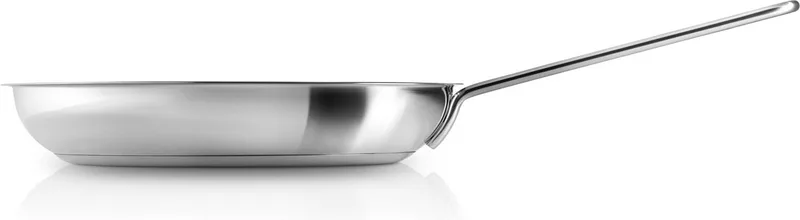 Heat Control Slip-Let Non-Stick Koekenpan Ø 28 cm - Roestvast Staal van Eva Trio in Zilver – productfoto