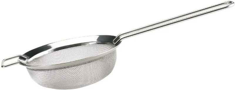 Keukentool Zeef 16 cm - Roestvast Staal van Eva Trio in Zilver – productfoto