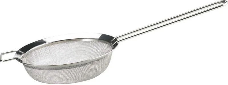 Keukentool Zeef 18 cm - Roestvast Staal van Eva Trio in Zilver – productfoto