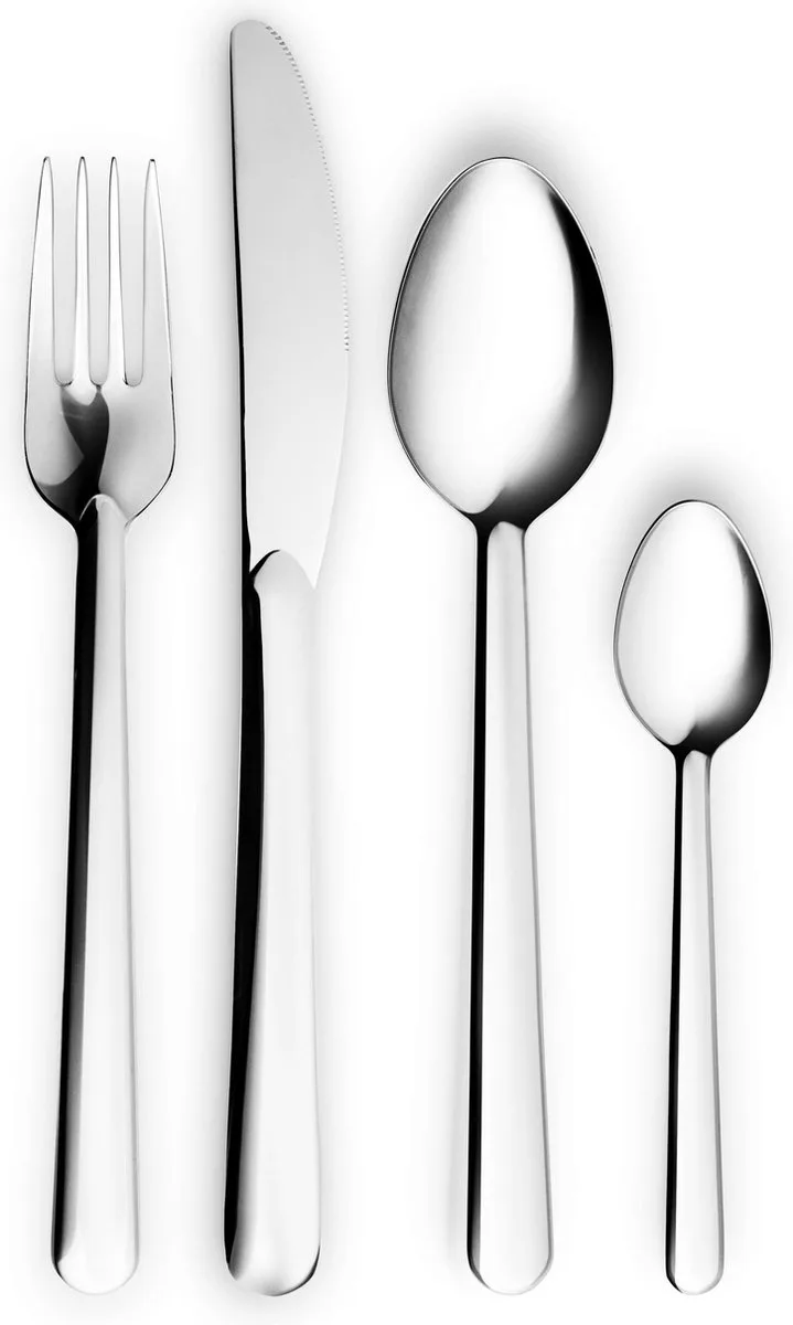 Legio Nova Bestekset 48 Stuks - Wit - Roestvast Staal by Eva Trio in Zilver – product photo