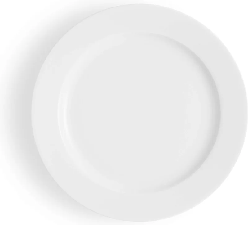 Legio Nova Bord Ø 22 cm - Bruin - Porselein by Eva Trio in Wit – product photo