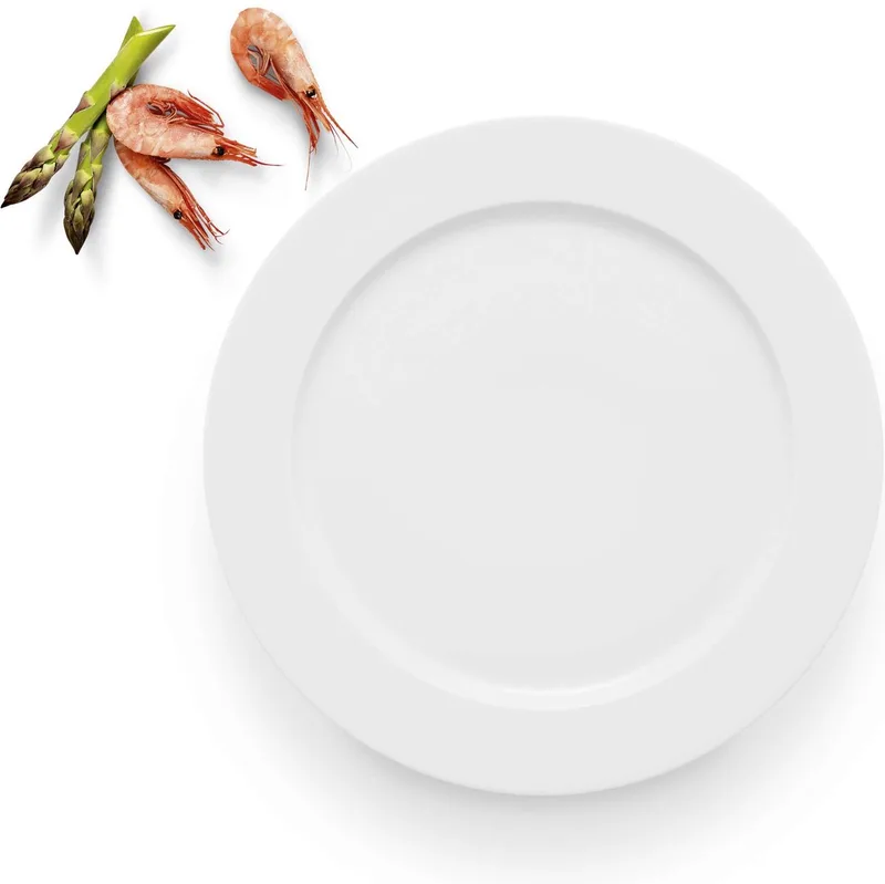 Legio Nova Dinerbord Ø 28 cm - Bruin - Porselein by Eva Trio in Wit – product photo
