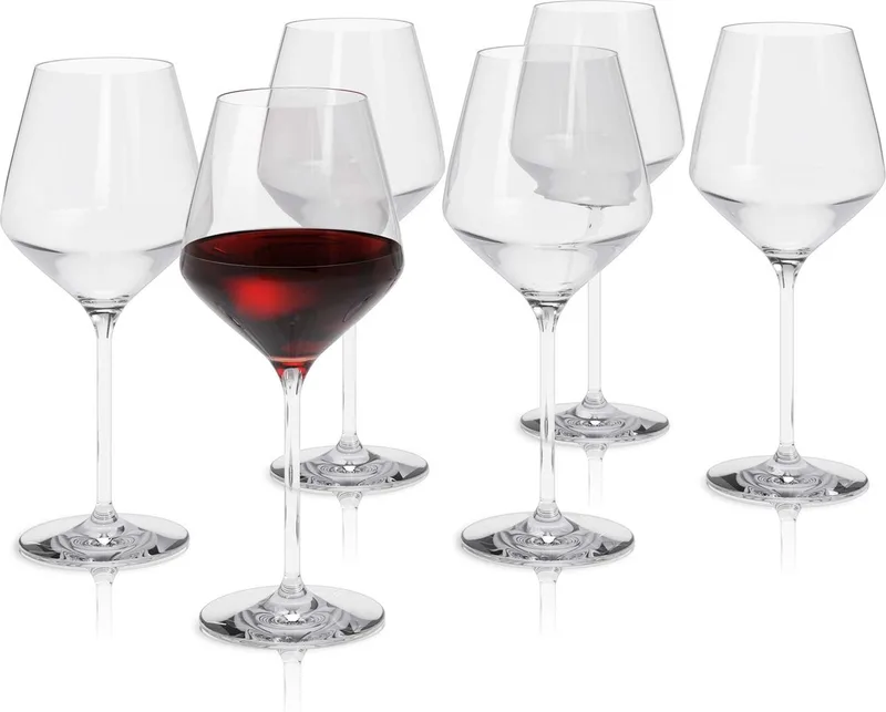 Legio Nova Glas Wijn Rood 450 ml Set van 6 Stuks - Glas by Eva Trio in Transparant – product photo