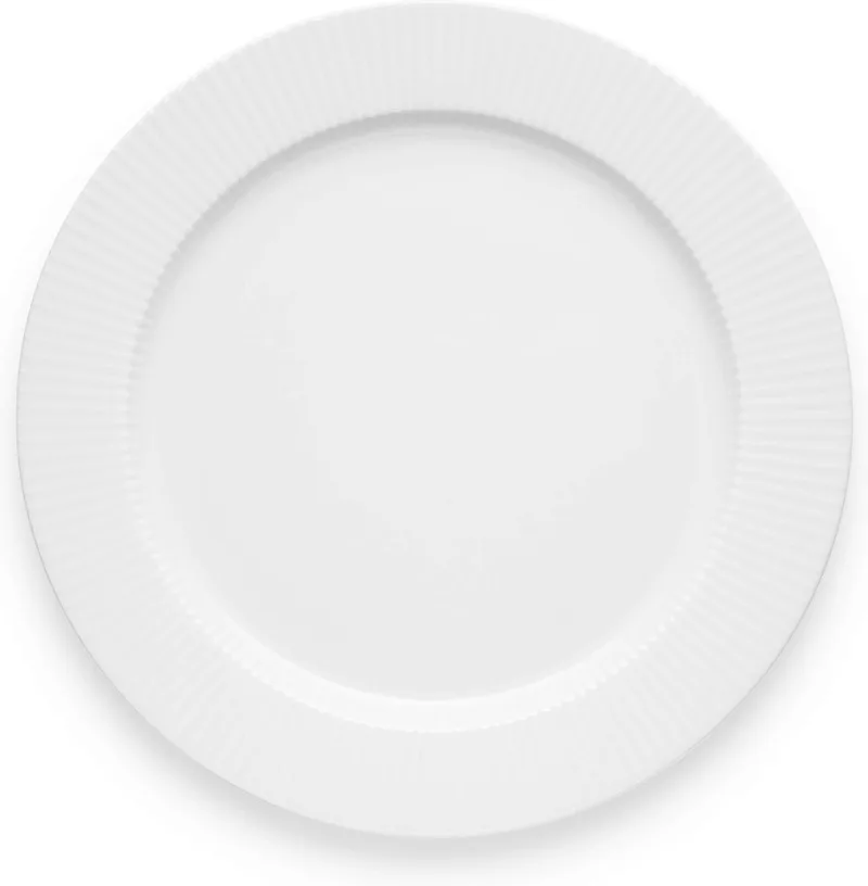 Legio Nova Serveerschaal 35 cm - Zilver - Porselein van Eva Trio in Wit – productfoto