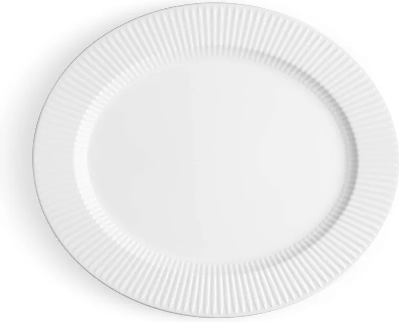 Legio Nova Serveerschaal 37 cm - Zilver - Porselein van Eva Trio in Wit – productfoto