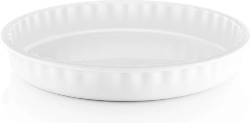 Legio Nova Taartbord Ø 24 cm - Zilver - Porselein van Eva Trio in Wit – productfoto