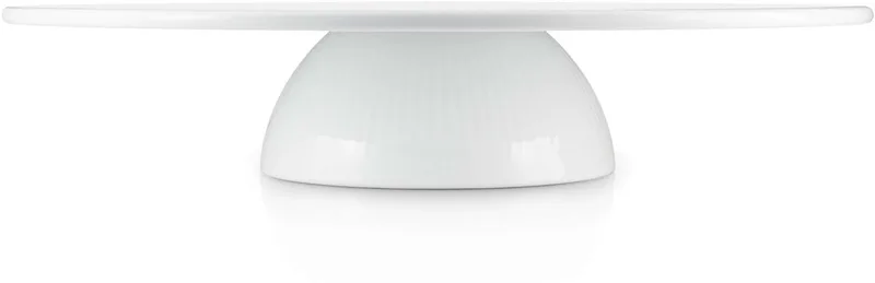 Legio Nova Taartplateau - Porselein van Eva Trio in Zilver – productfoto