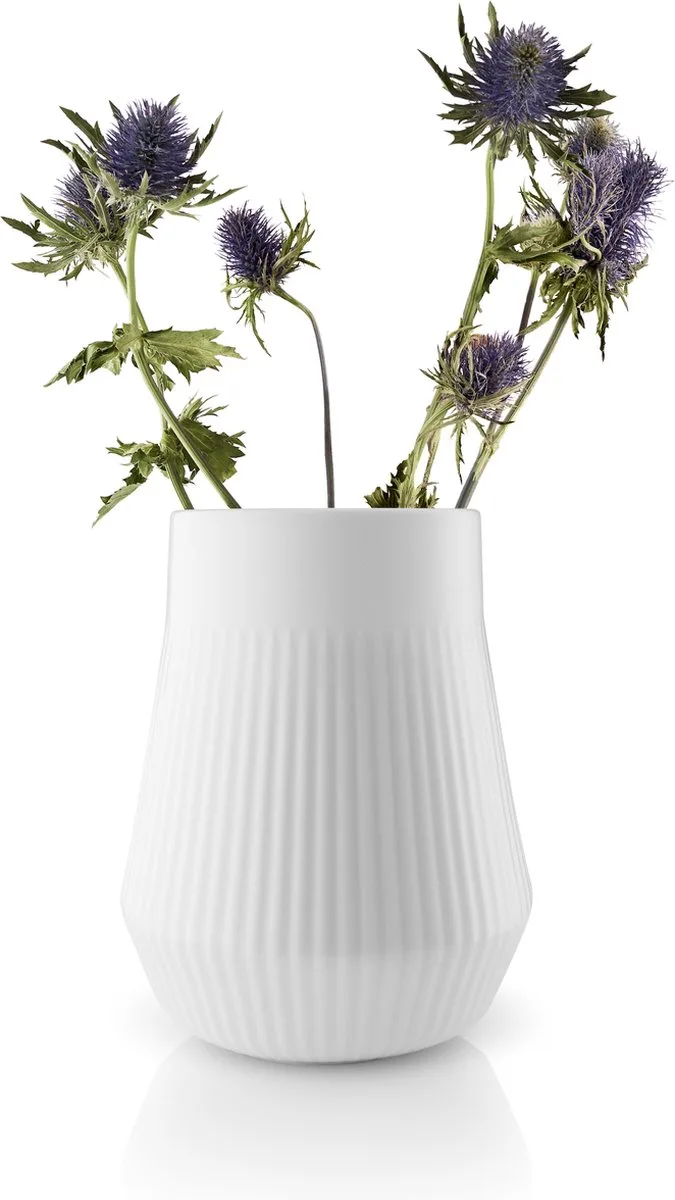 Legio Nova Vaas 21,5 cm - Porselein van Eva Trio in Transparant – productfoto