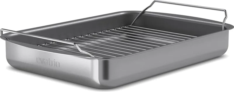 Professional Braadslede 35x25 cm - Aluminium van Eva Trio in Grijs – productfoto