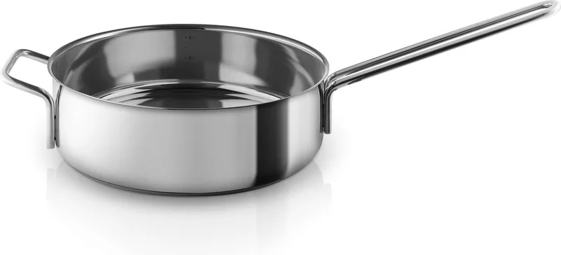 Rvs Sauteerpan Ø 24 cm - Roestvast Staal van Eva Trio in Zilver – productfoto