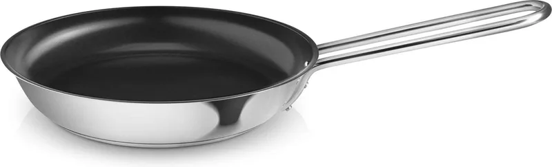 Rvs Slip-Let Non-Stick Koekenpan Ø 20 cm - Roestvast Staal van Eva Trio in Zilver – productfoto
