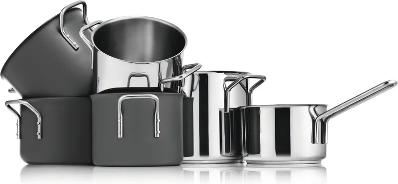 Rvs Steelpan Ø 13 cm 1,1 Liter - Roestvast Staal van Eva Trio in Zilver – productfoto