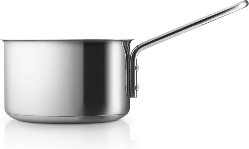 Stainless Steel Slip-Let Ceramic Steelpan Ø 13 cm 1,1 Liter - Aluminium von Eva Trio in Zilver – Produktfoto