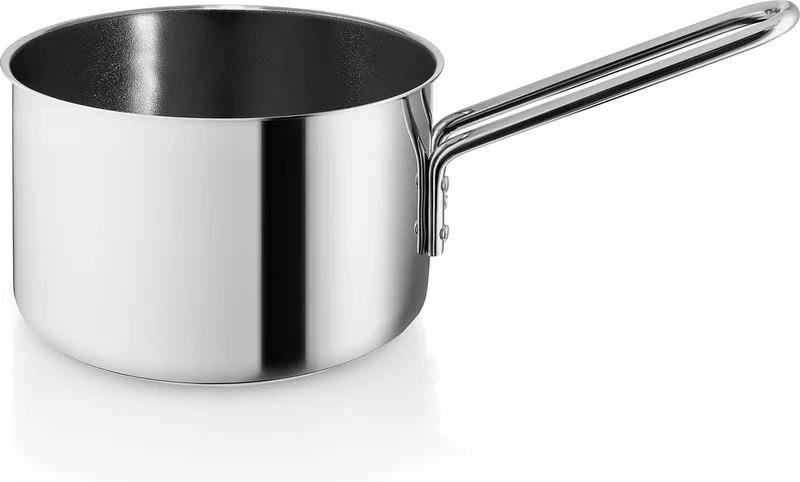 Stainless Steel Slip-Let Ceramic Steelpan Ø 16 cm 1,8 Liter - Roestvast Staal by Eva Trio in Zilver – product photo