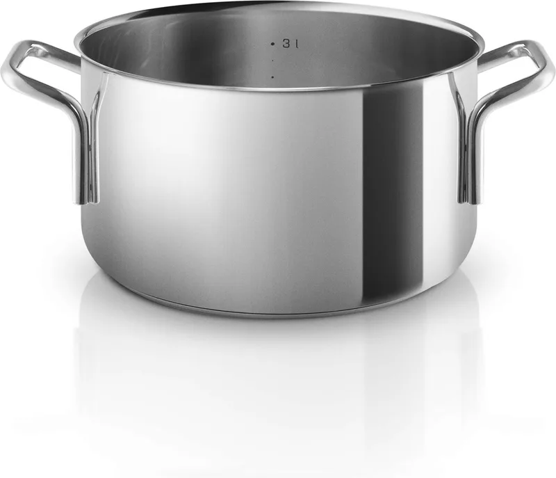 Steel Line Recycled Kookpan 3,6 Liter - Roestvast Staal von Eva Trio in Grijs – Produktfoto