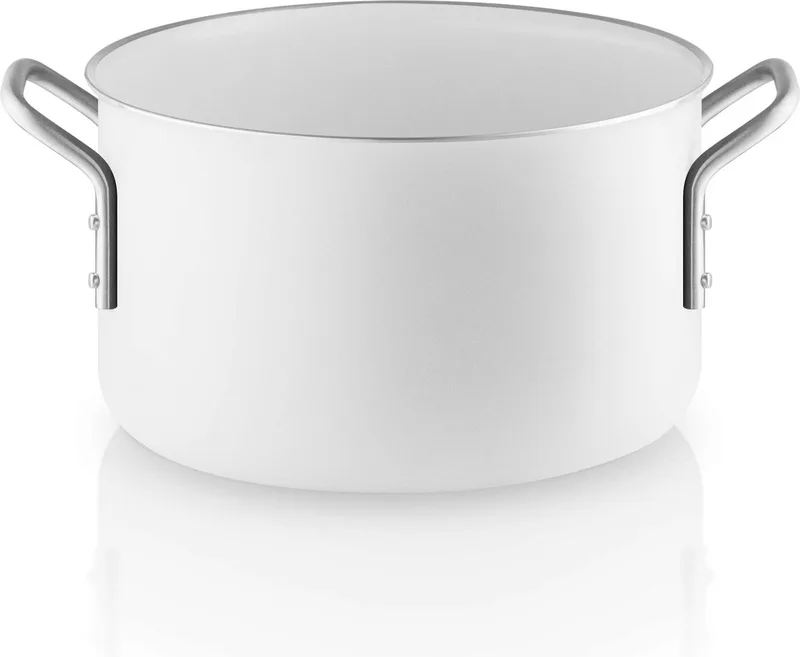 White Line Kookpan Ø 20 cm 3,8 Liter Ceramique - Aluminium van Eva Trio in Wit – productfoto