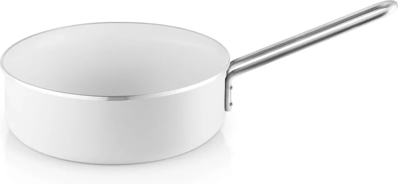 White Line Sauteerpan Ø 24 cm Ceramique - Aluminium by Eva Trio in Wit – product photo