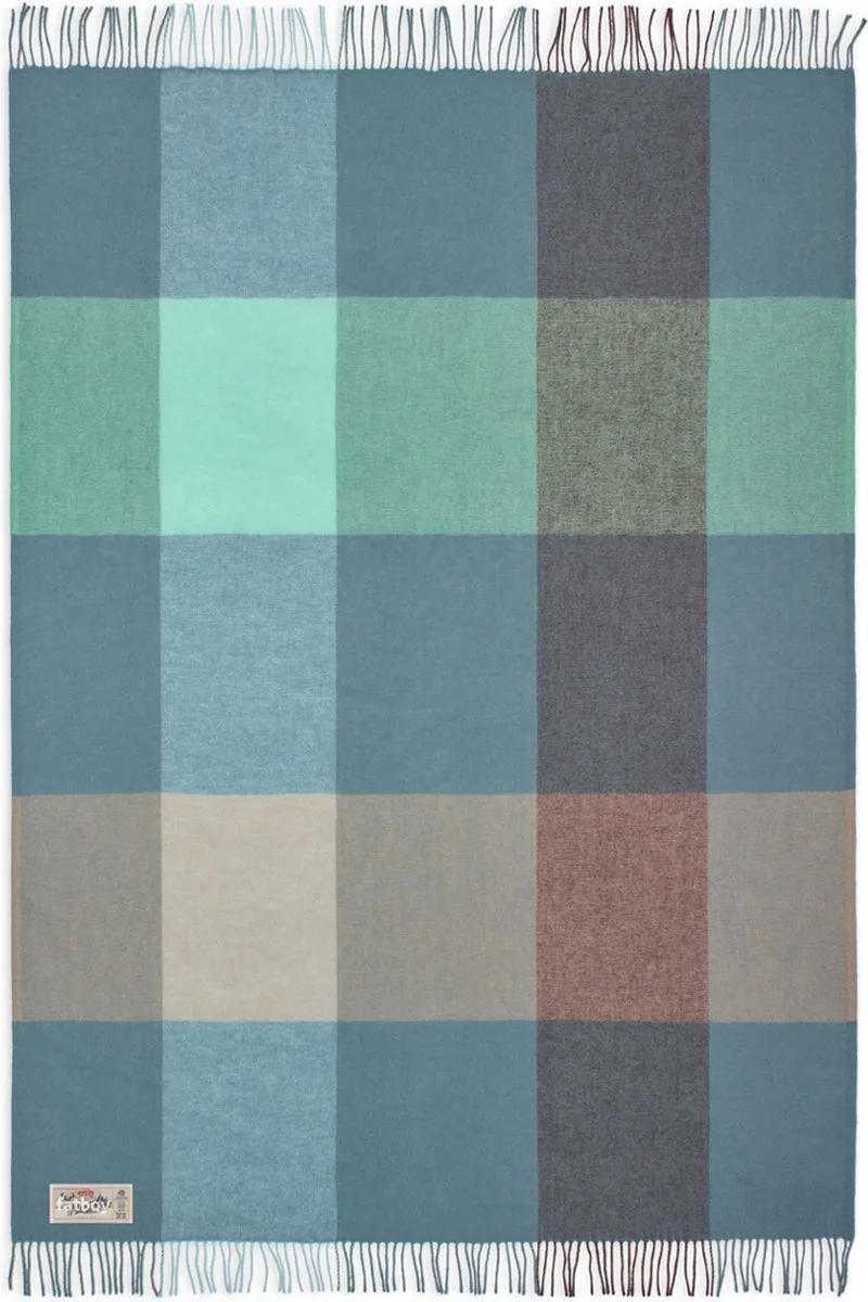 Colour Blend Blanket Mineral by Fatboy in Blauw – product photo