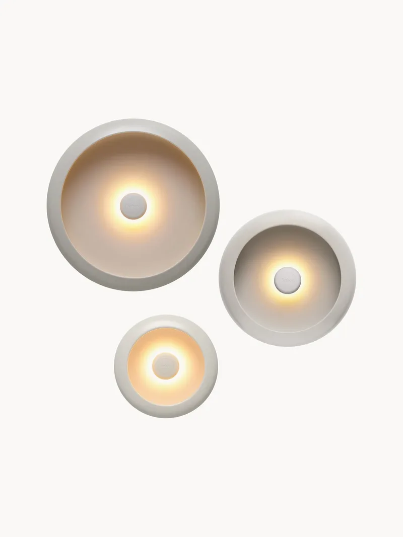 Dimbare LED outdoor wandlampen Oloha, 3-delig von Fatboy – Produktfoto