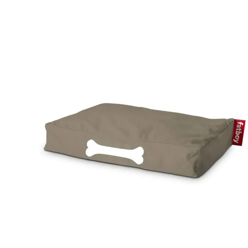 doggielounge S canvas recycled Hundebett taupe grey von Fatboy – Produktfoto