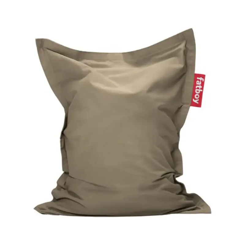 junior canvas Sitzsack recycled taupe grey von Fatboy – Produktfoto