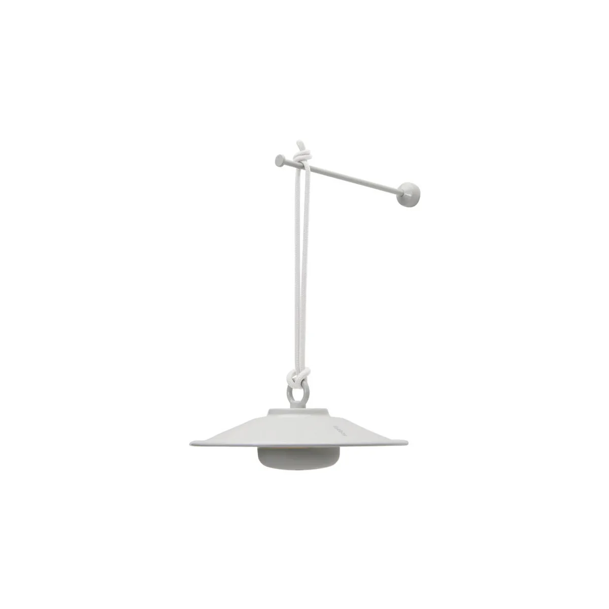 Kabellose, wiederaufladbare Außenlampe Chap-O - Grau - Beschichtetes Metall de Fatboy – photo du produit