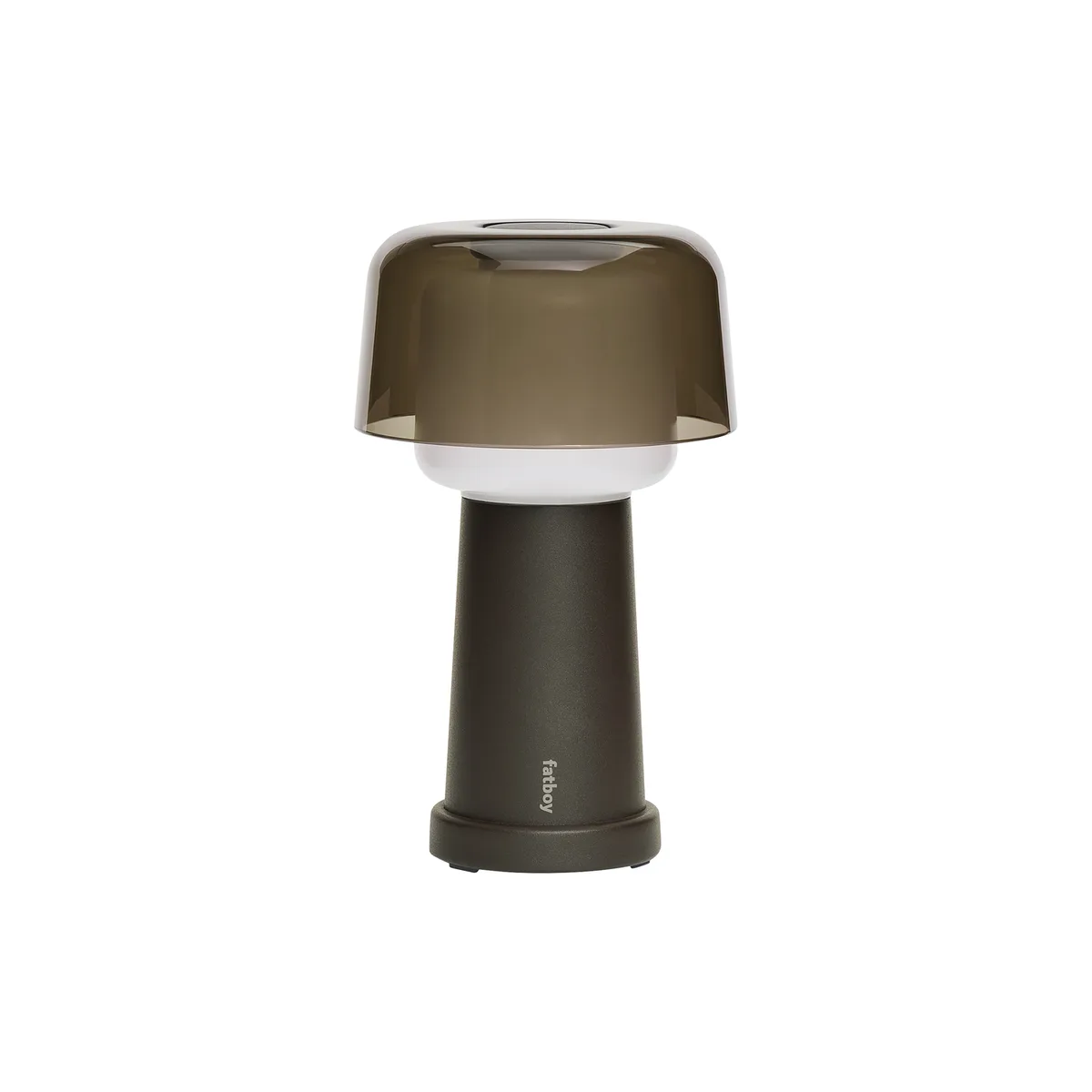 Kabellose, wiederaufladbare Außenlampe Revolve - Braun - Aluminium von Fatboy – Produktfoto