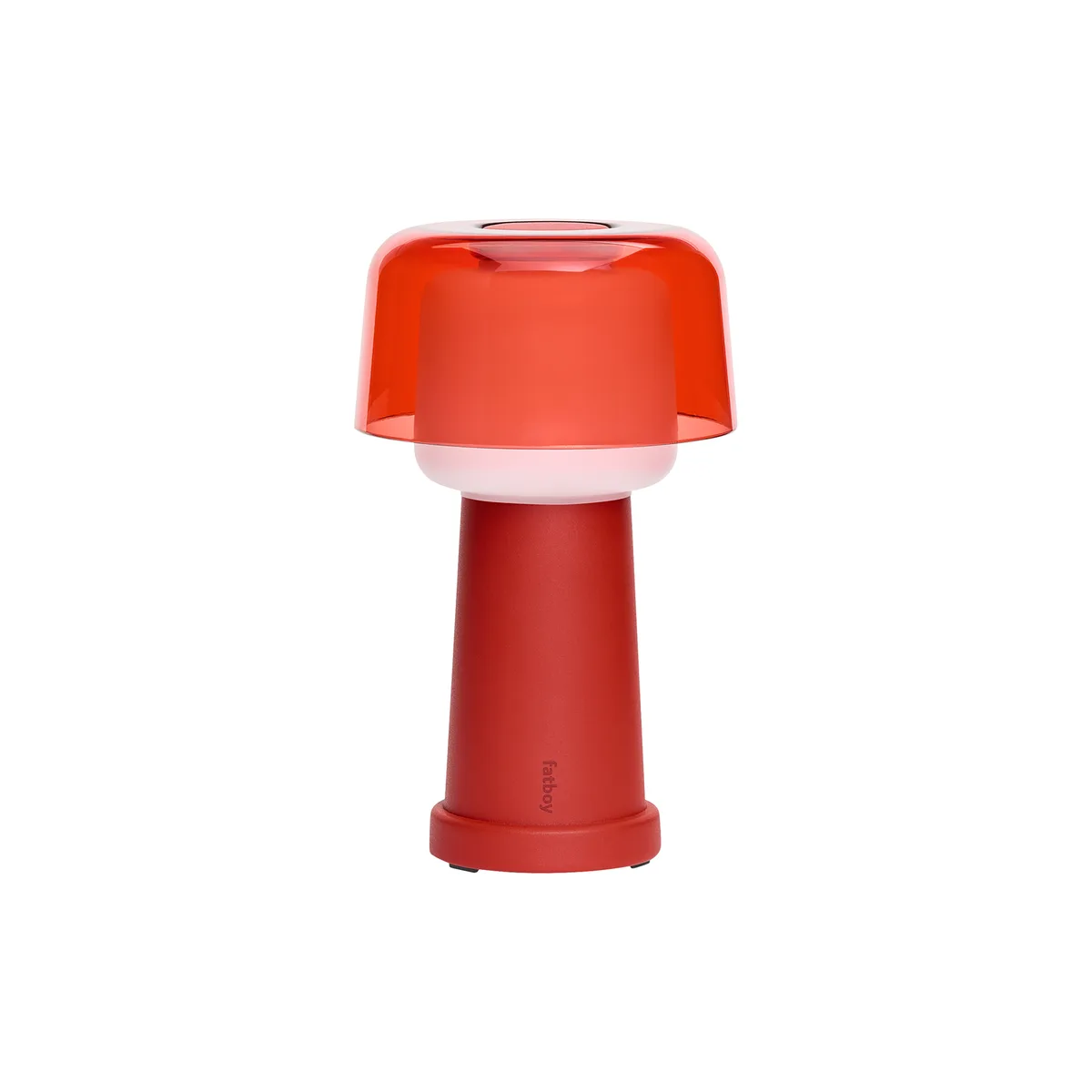 Kabellose, wiederaufladbare Außenlampe Revolve - Rot - Aluminium von Fatboy – Produktfoto