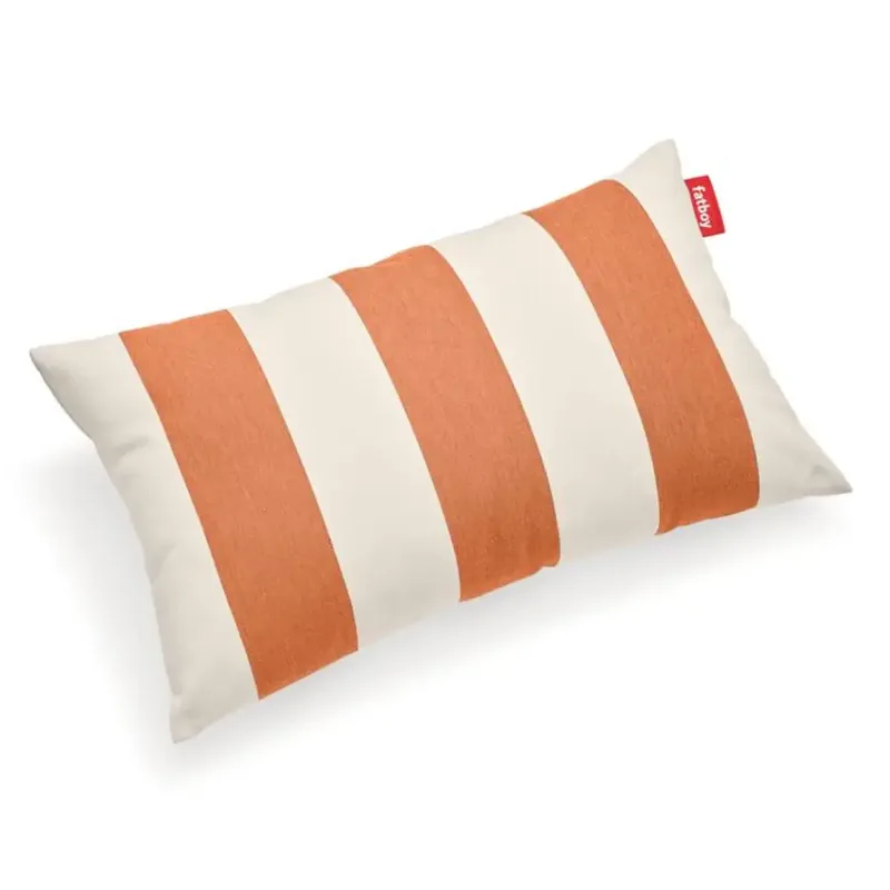 king pillow 66x40 cm stripe orange creme von Fatboy – Produktfoto