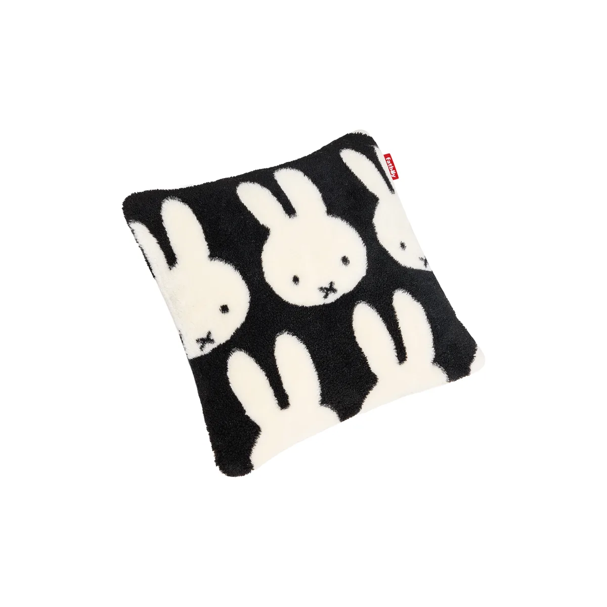 Kissen Miffy - Schwarz - Plüschstoff van Fatboy – productfoto
